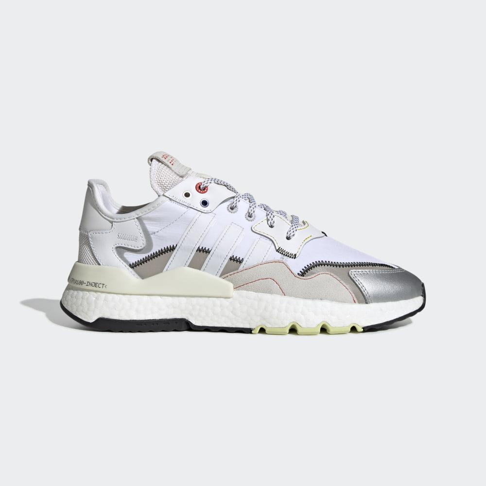 Adidas Men's Nite Jogger Originals Shoes Grey/White/Red Ireland EF5405